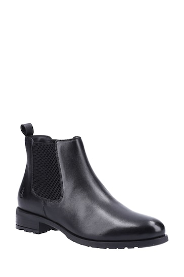 Hush Puppies Black Sammie Ankle Boots