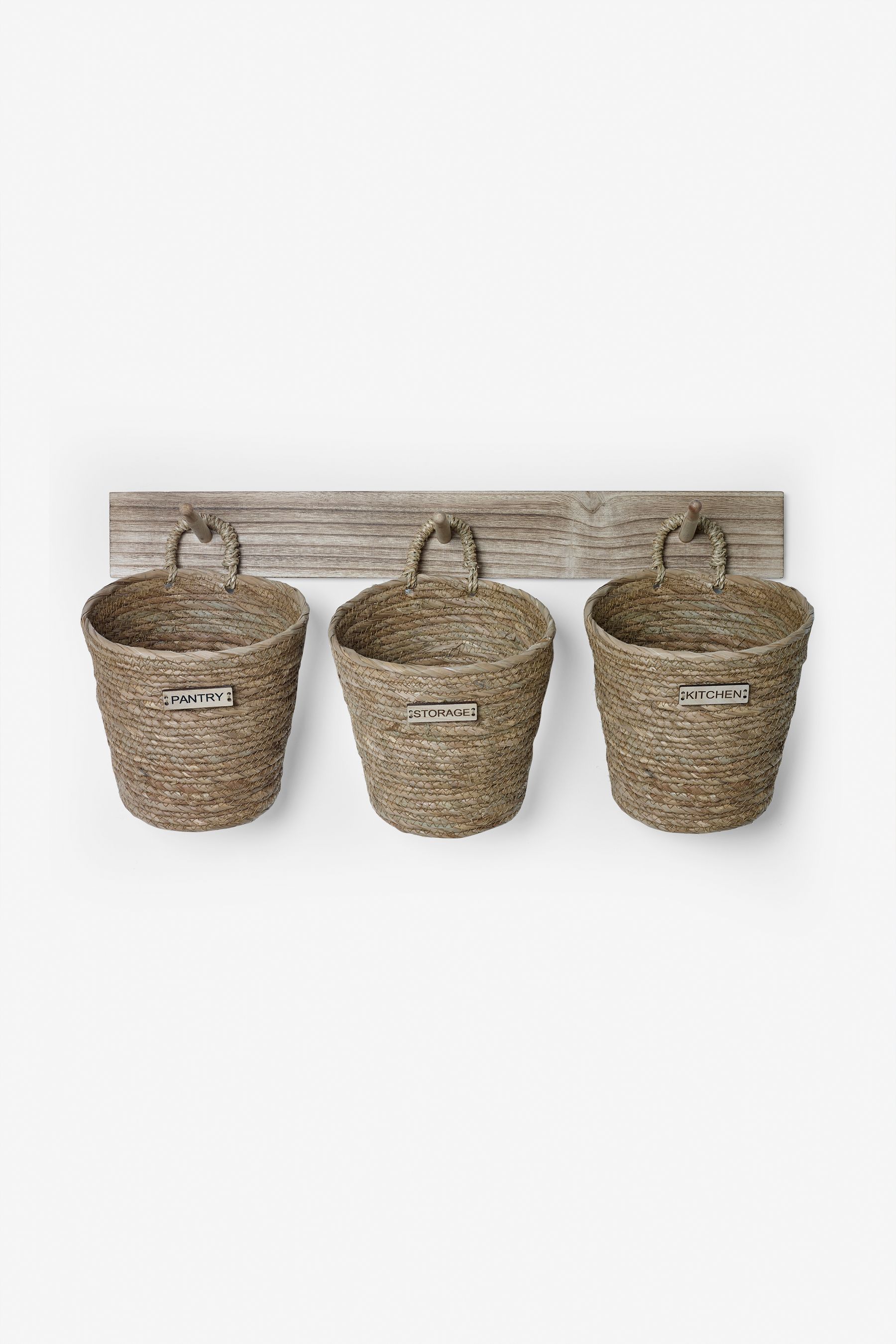 Wall mount shop basket