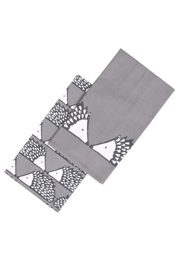 Scion Grey Spike Set of 2 Towels