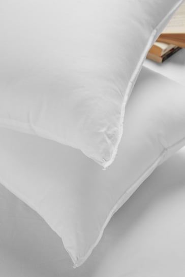 Set of 2 Medium Breathable Cotton Pillows
