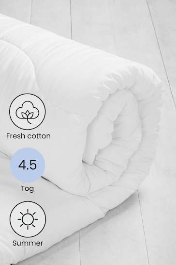 4.5 Tog Breathable Cotton Duvet