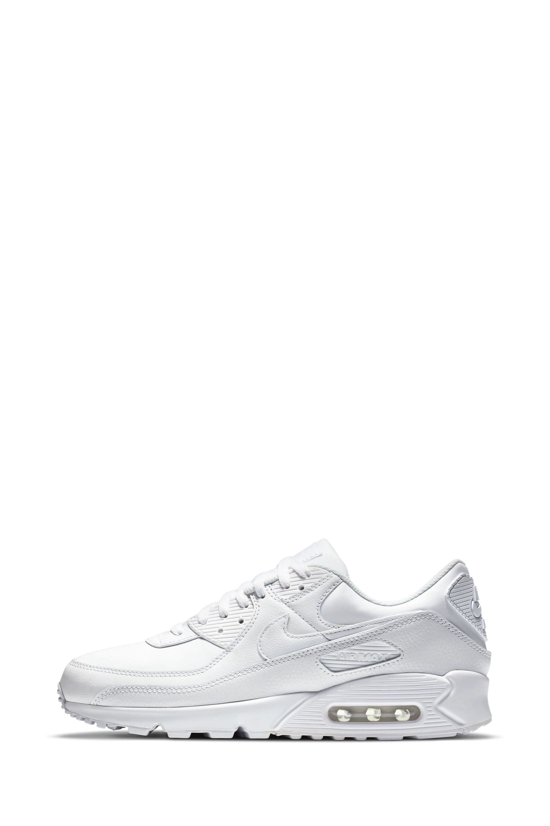All white leather 'air max 90 discount