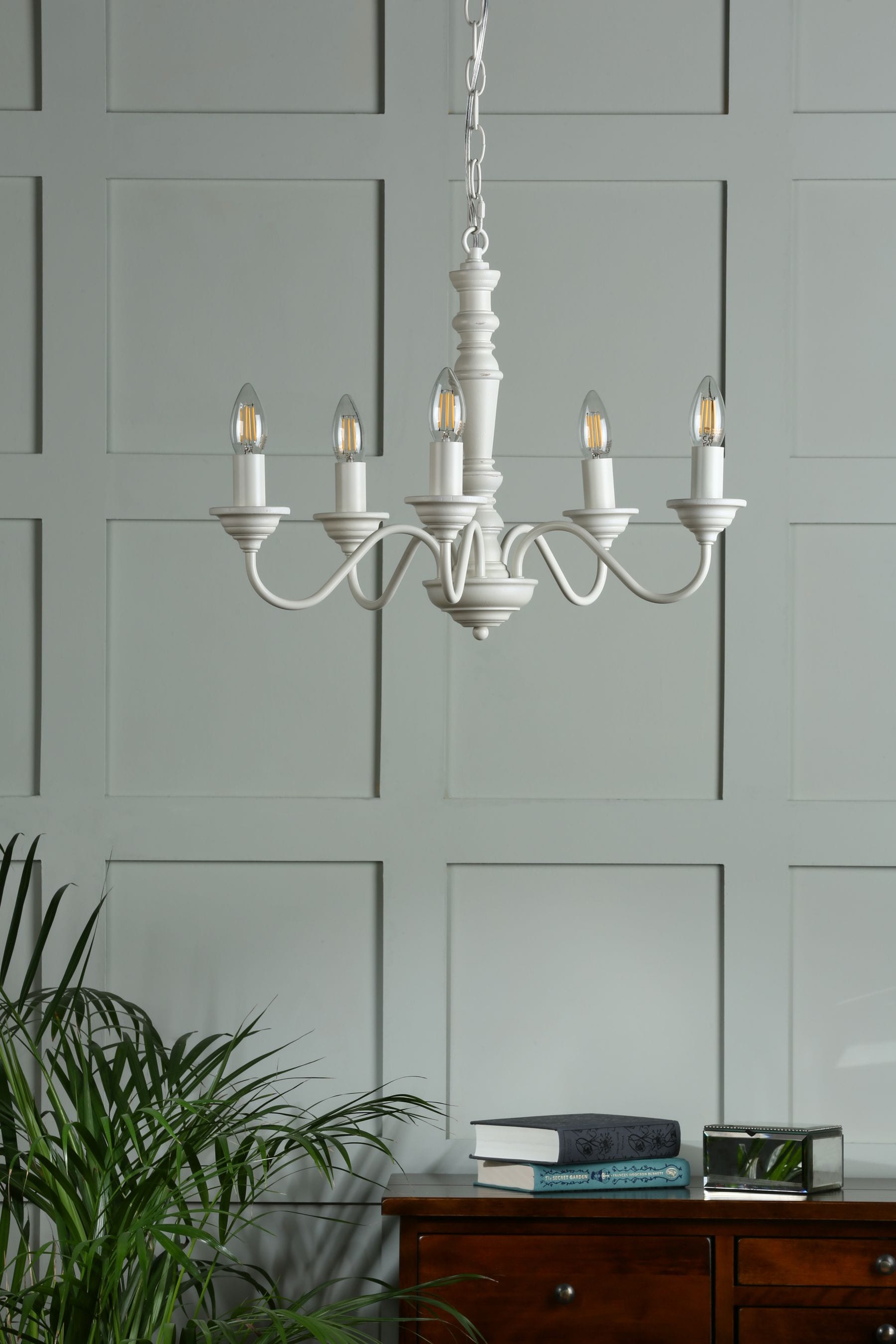 Wood and deals white ceiling light