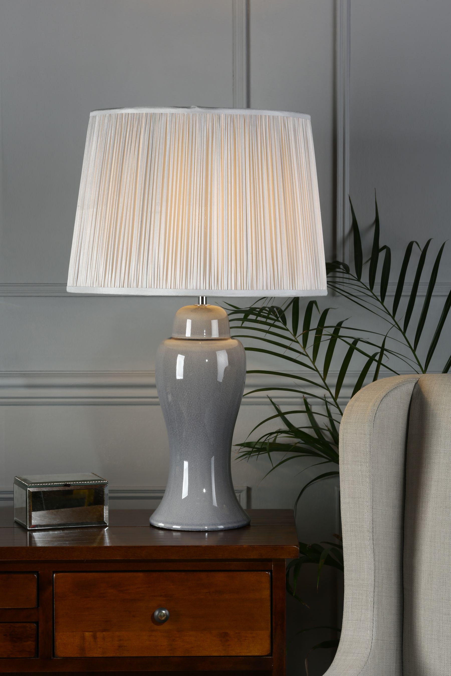 Ivory sales crackle lamp