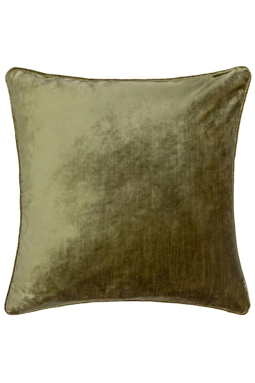 Riva Paoletti Olive Green Luxe Velvet Cushion