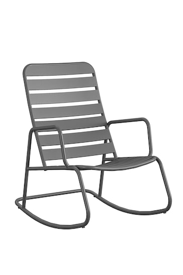Novogratz Charcoal Roberta Outdoor Rocking Chair