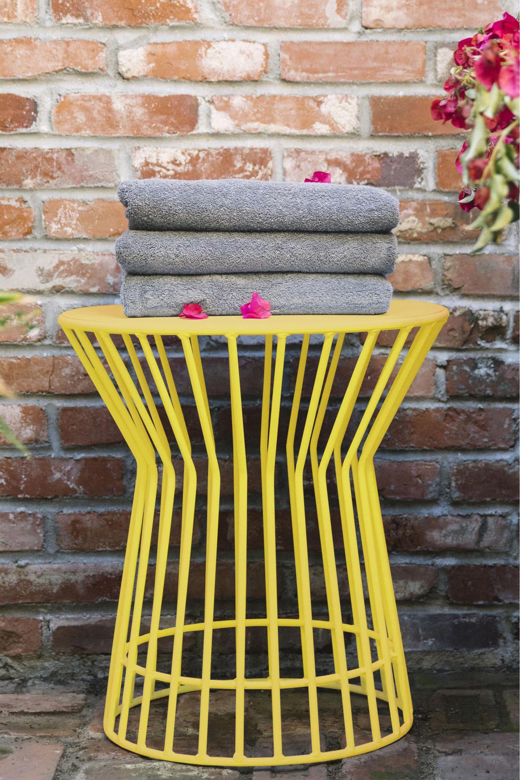 Outdoor side table deals yellow