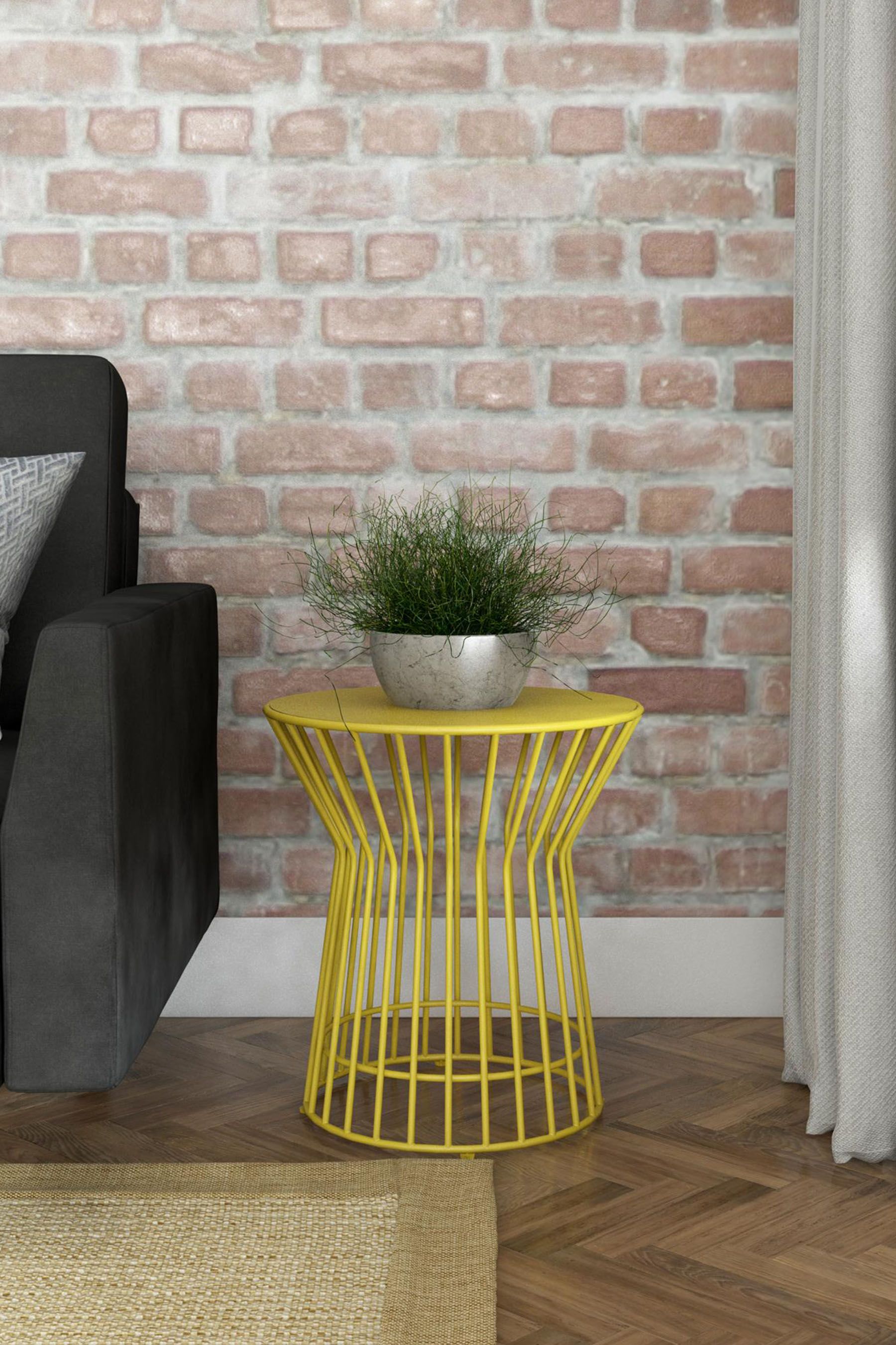 Roberta powder coated store steel side table
