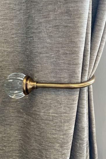 Laura Ashley Brass Vivien Glass Curtain Embrace