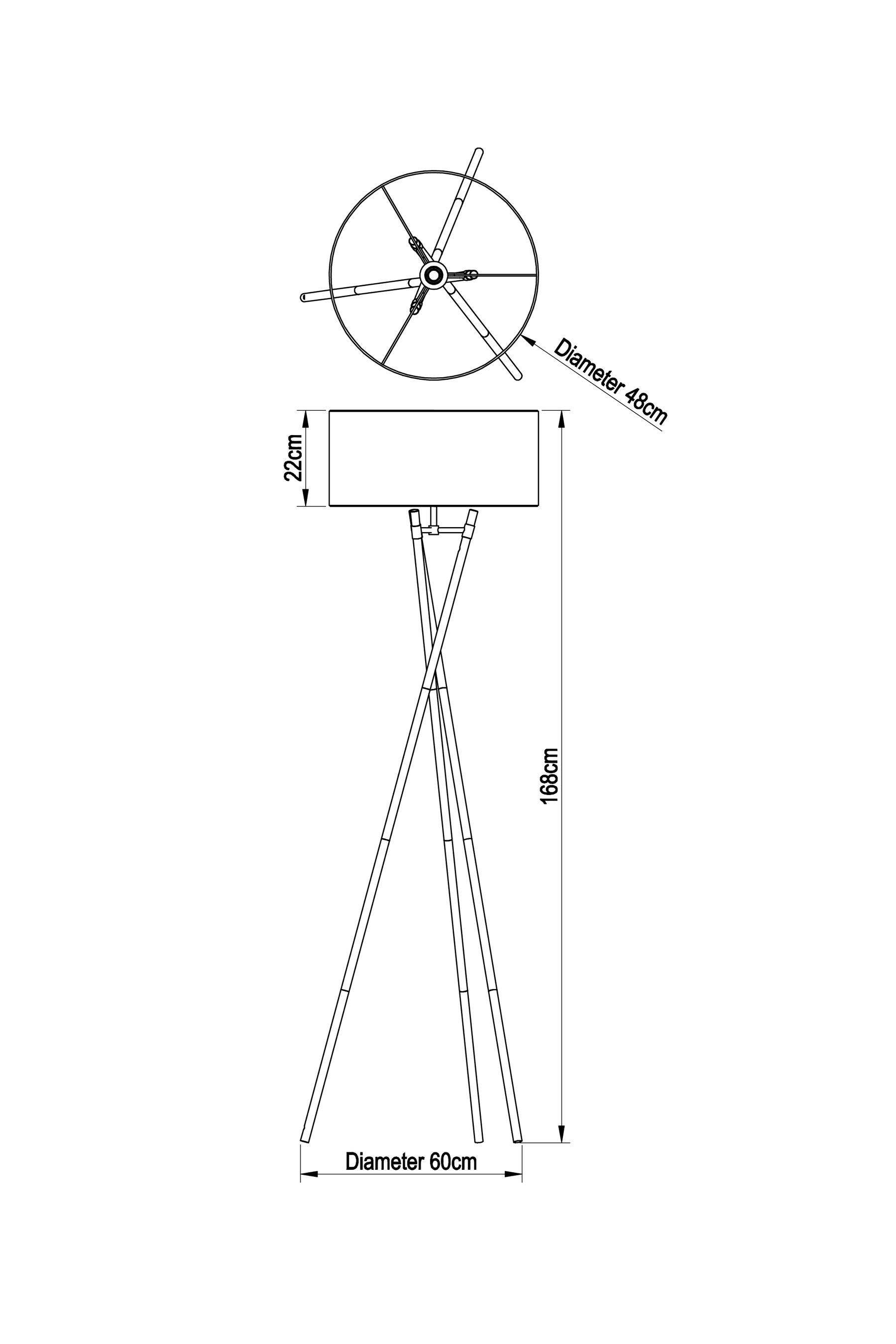 Silver Rico Floor Lamp