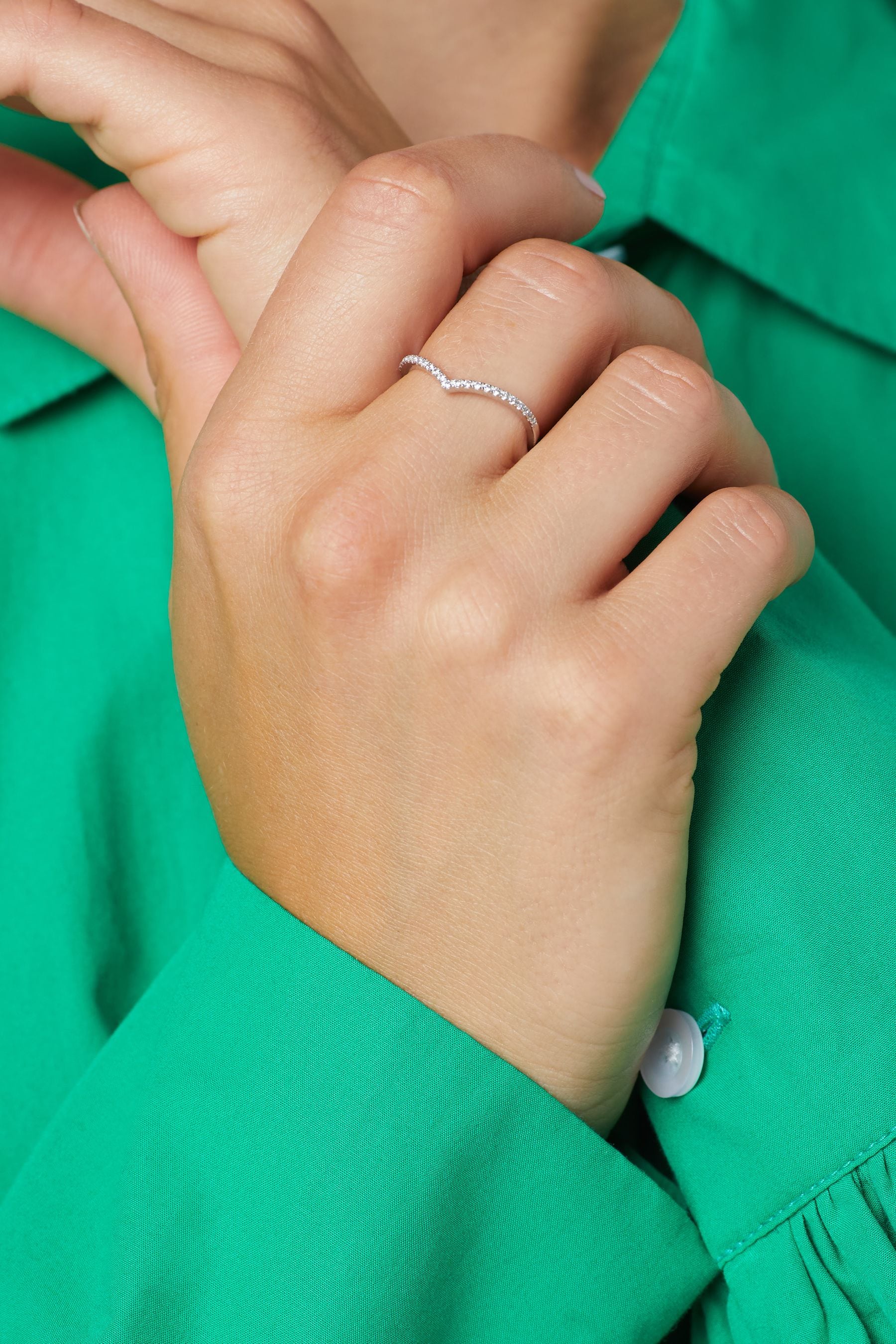 Sterling silver clearance wishbone ring