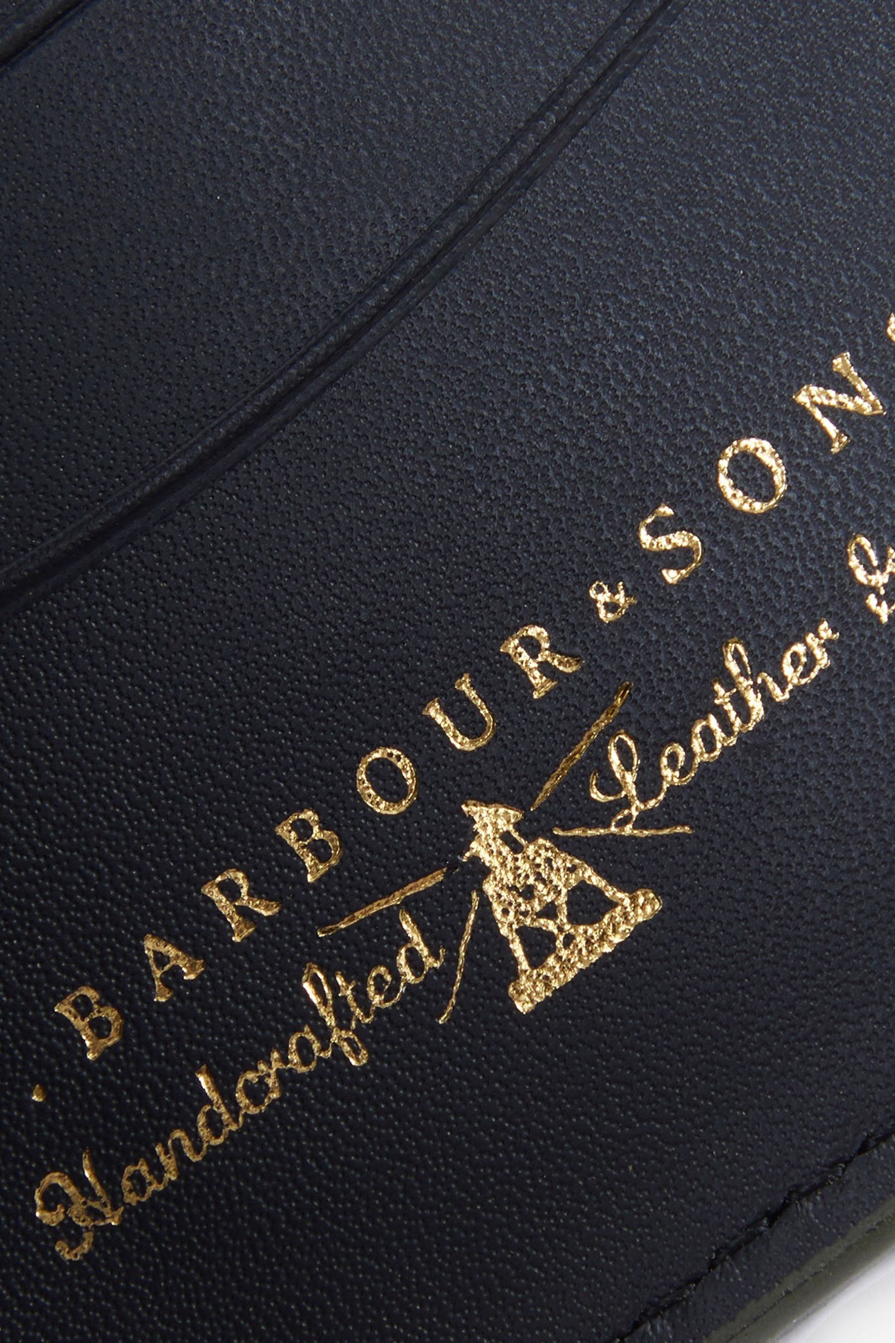 Barbour grain leather wallet on sale