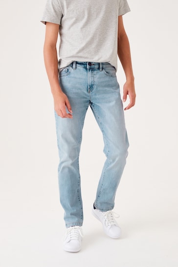 Blue Bleach Regular Fit Cotton Rich Stretch Jeans (3-17yrs)