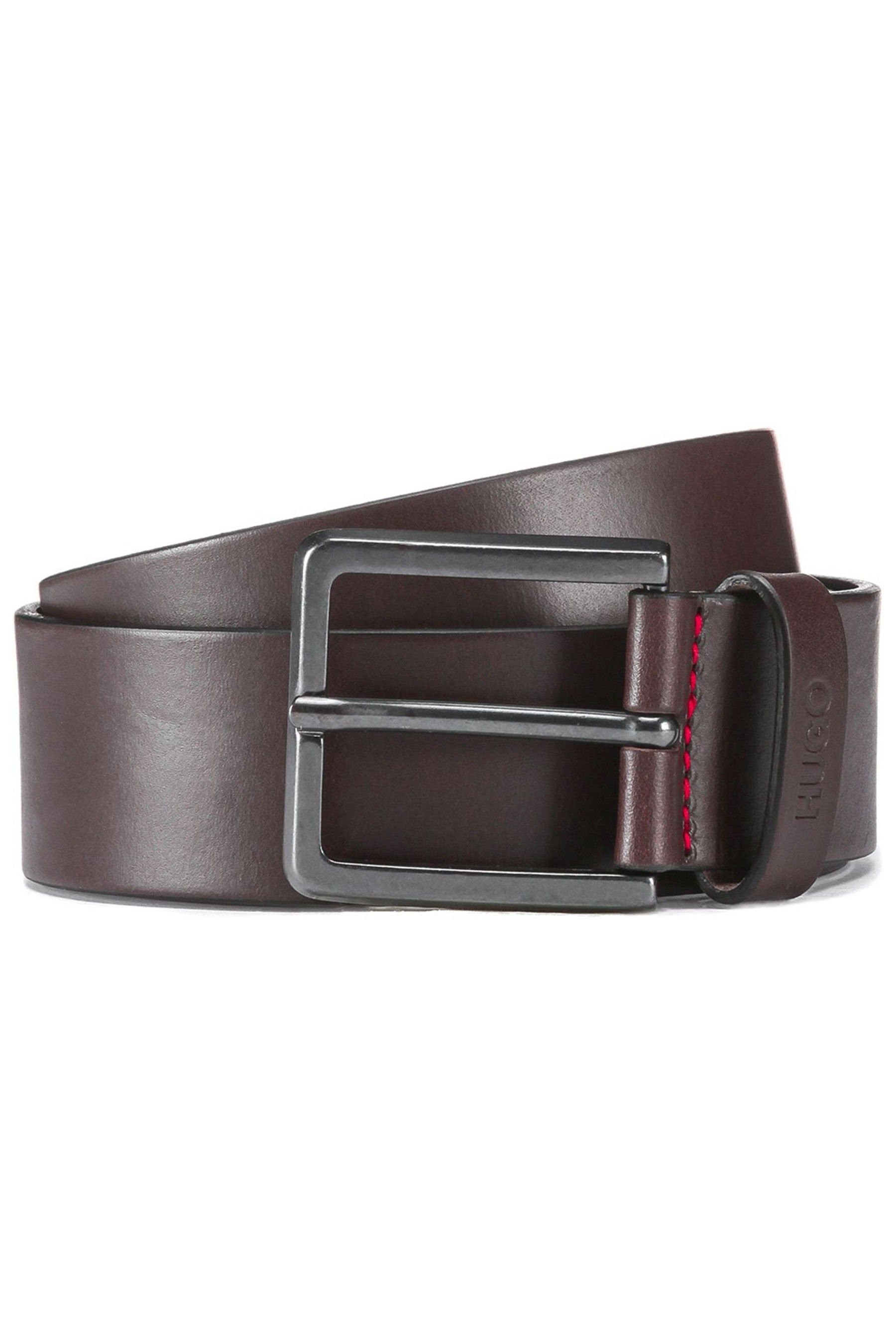 Hugo gionio leather belt in black store