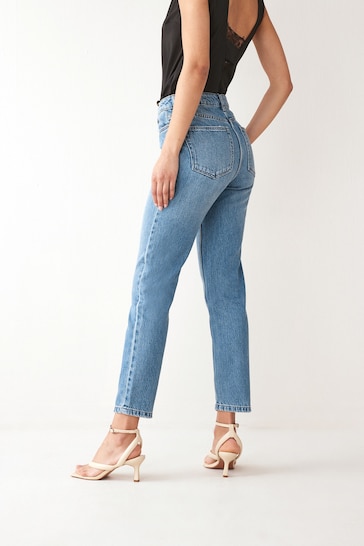 Mid Blue Mom Jeans