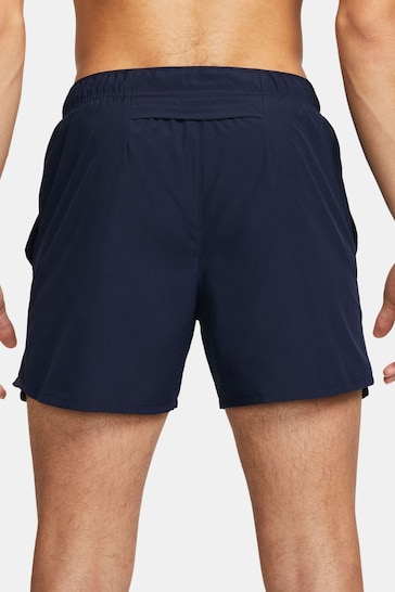Nike Navy 5 Inch Dri-FIT Challenger 5 Inch Briefs Lined Running Shorts
