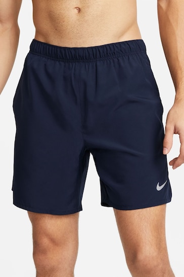 Nike Navy 7 Inch Challenger Dri-FIT 7 inch 2-in-1 Running Shorts