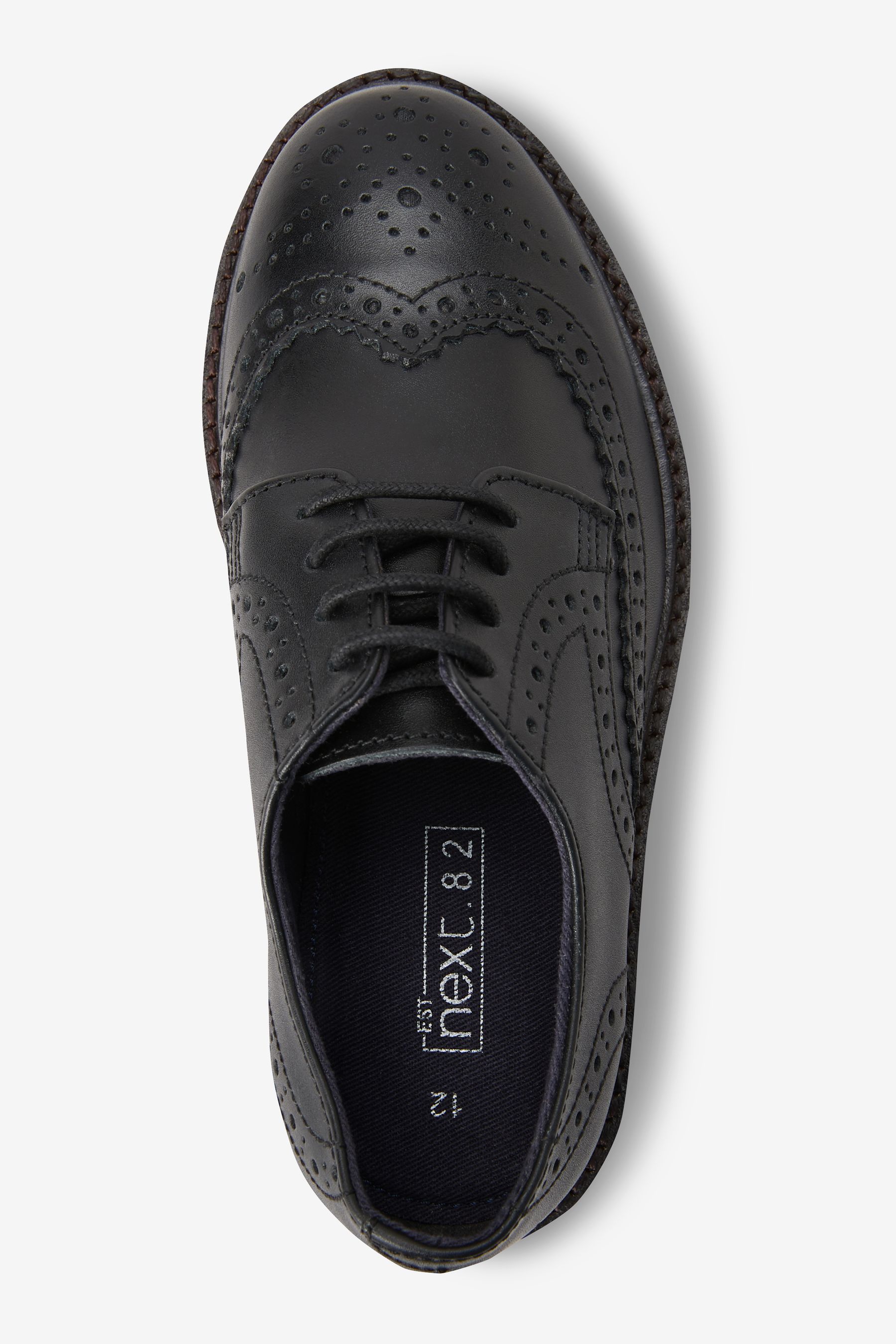 Wide fit black brogues outlet