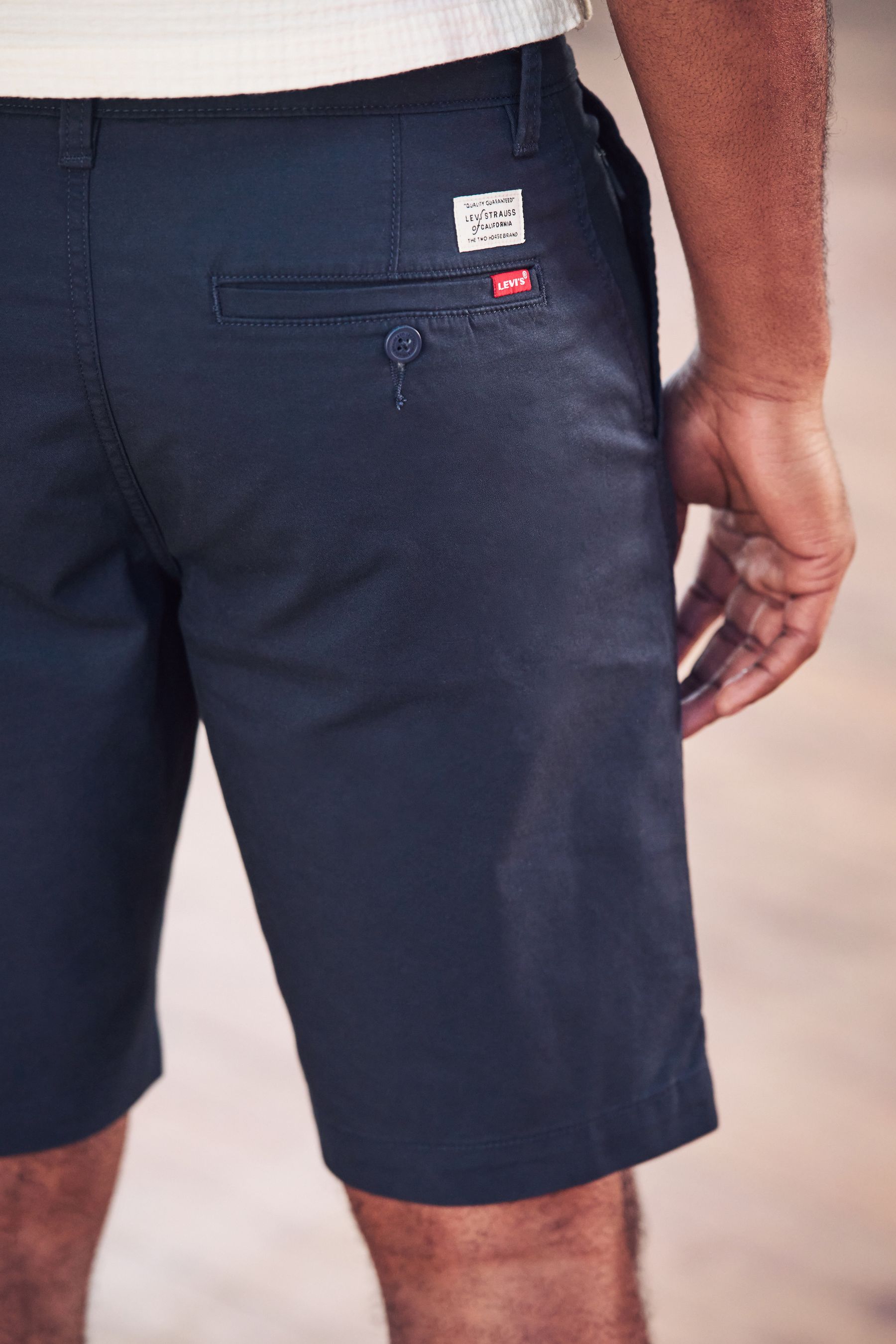 Levi's navy shop blue cargo shorts