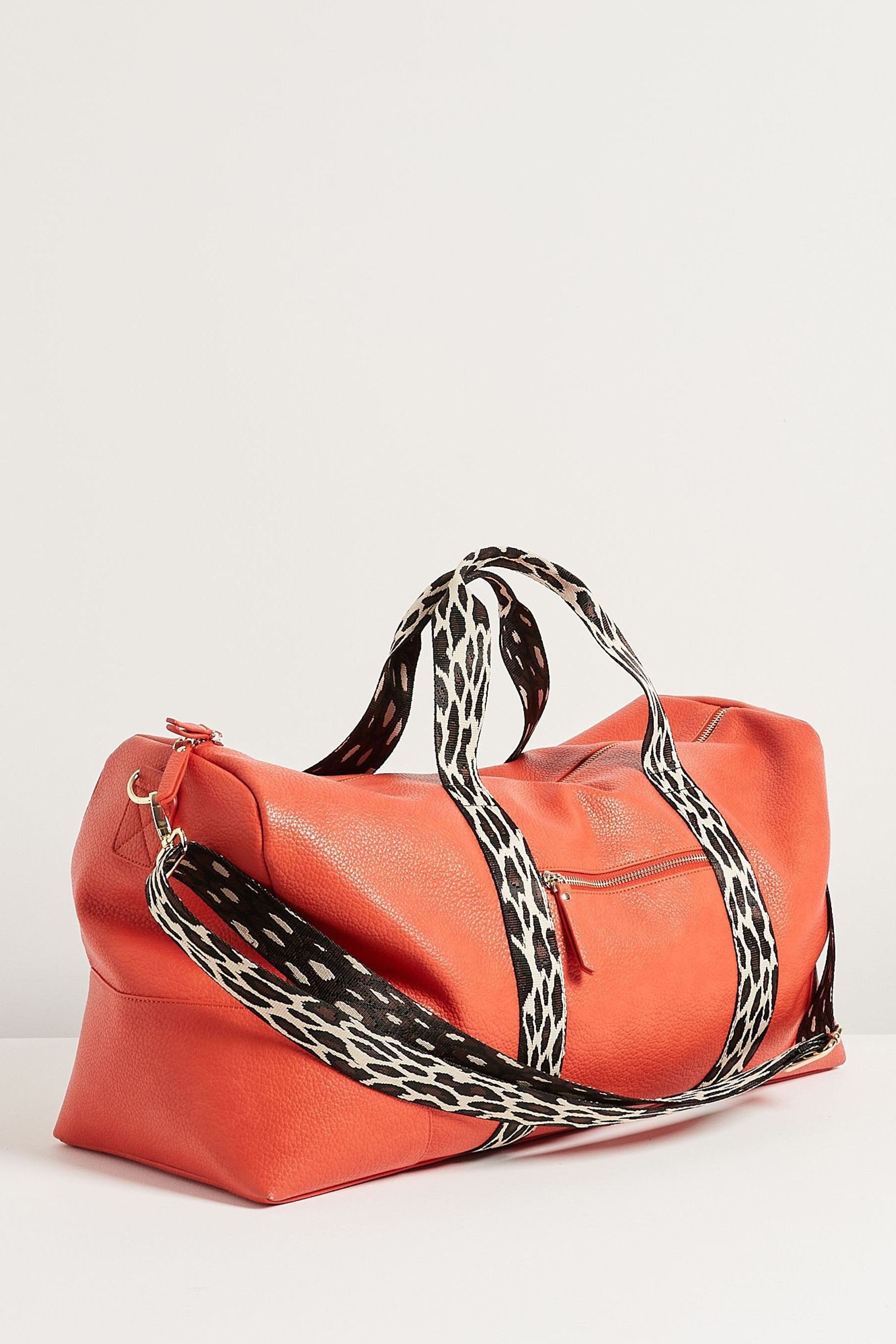 Orange weekender bag sale