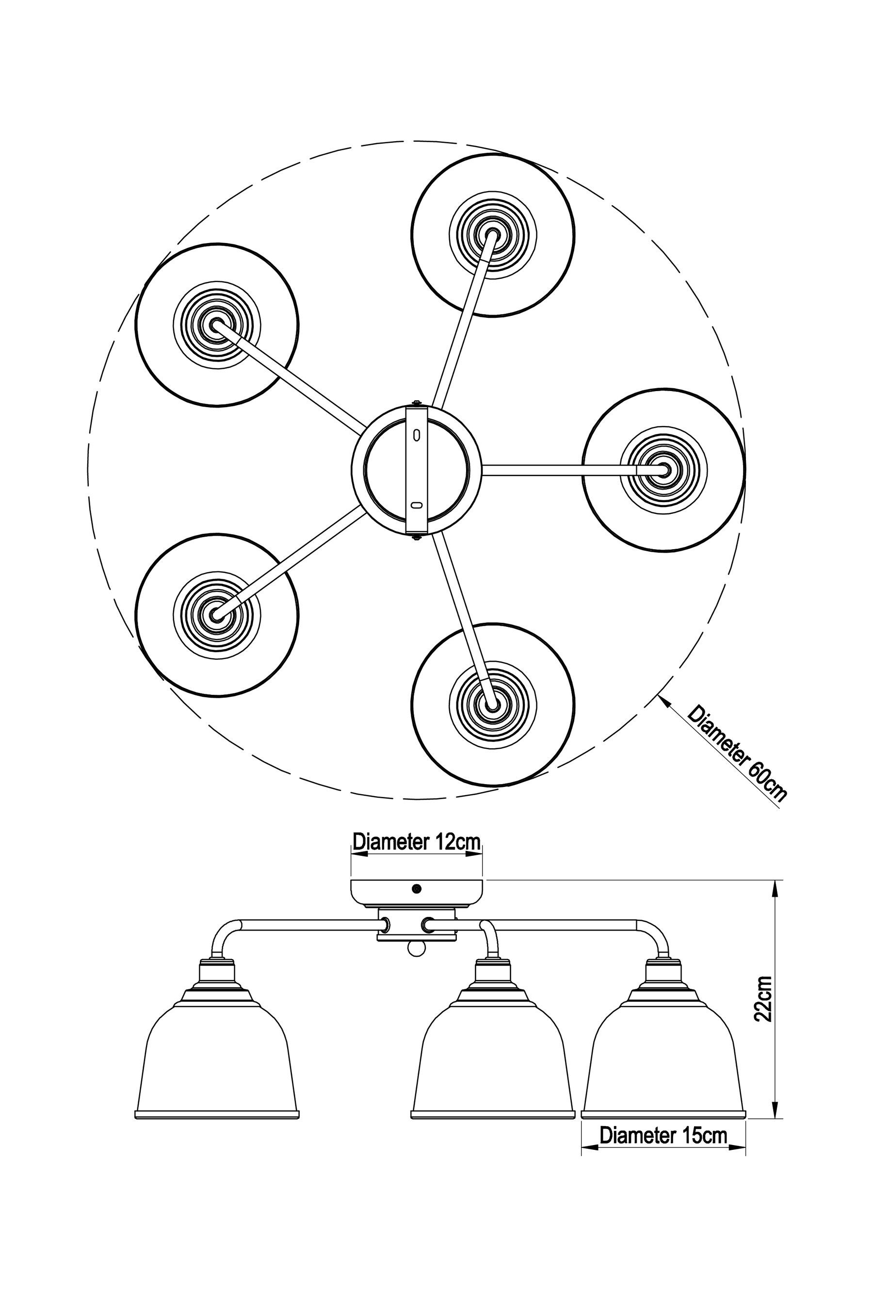 5 light deals flush ceiling light