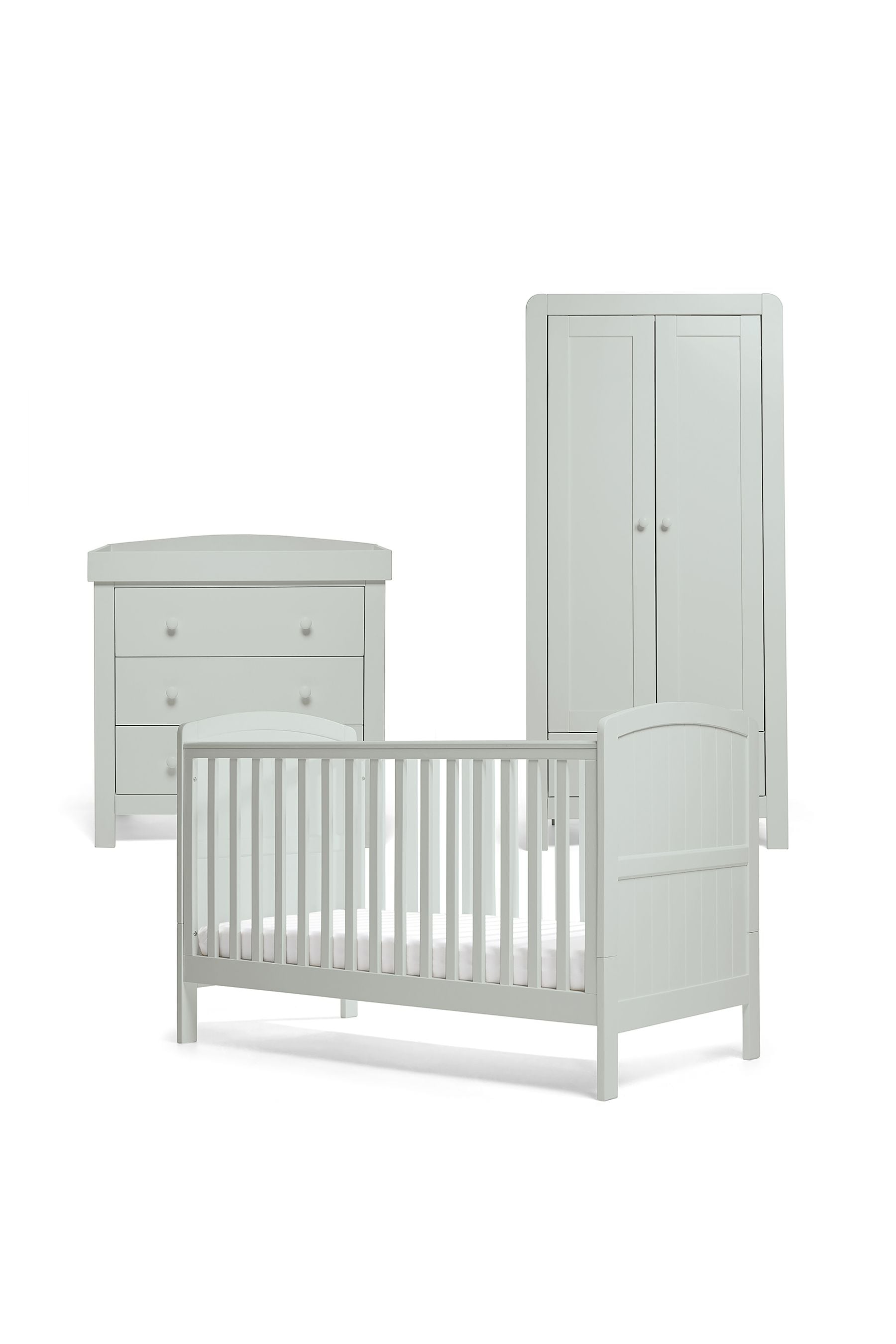 Buy Mamas Papas 3 Piece Grey Dover Cot Bed Range With Dresser