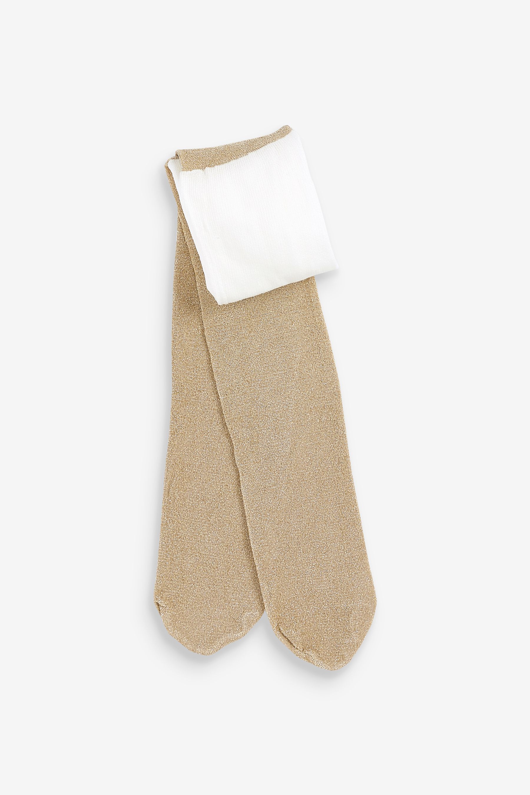 Monsoon Baby Gold Sparkly Tights