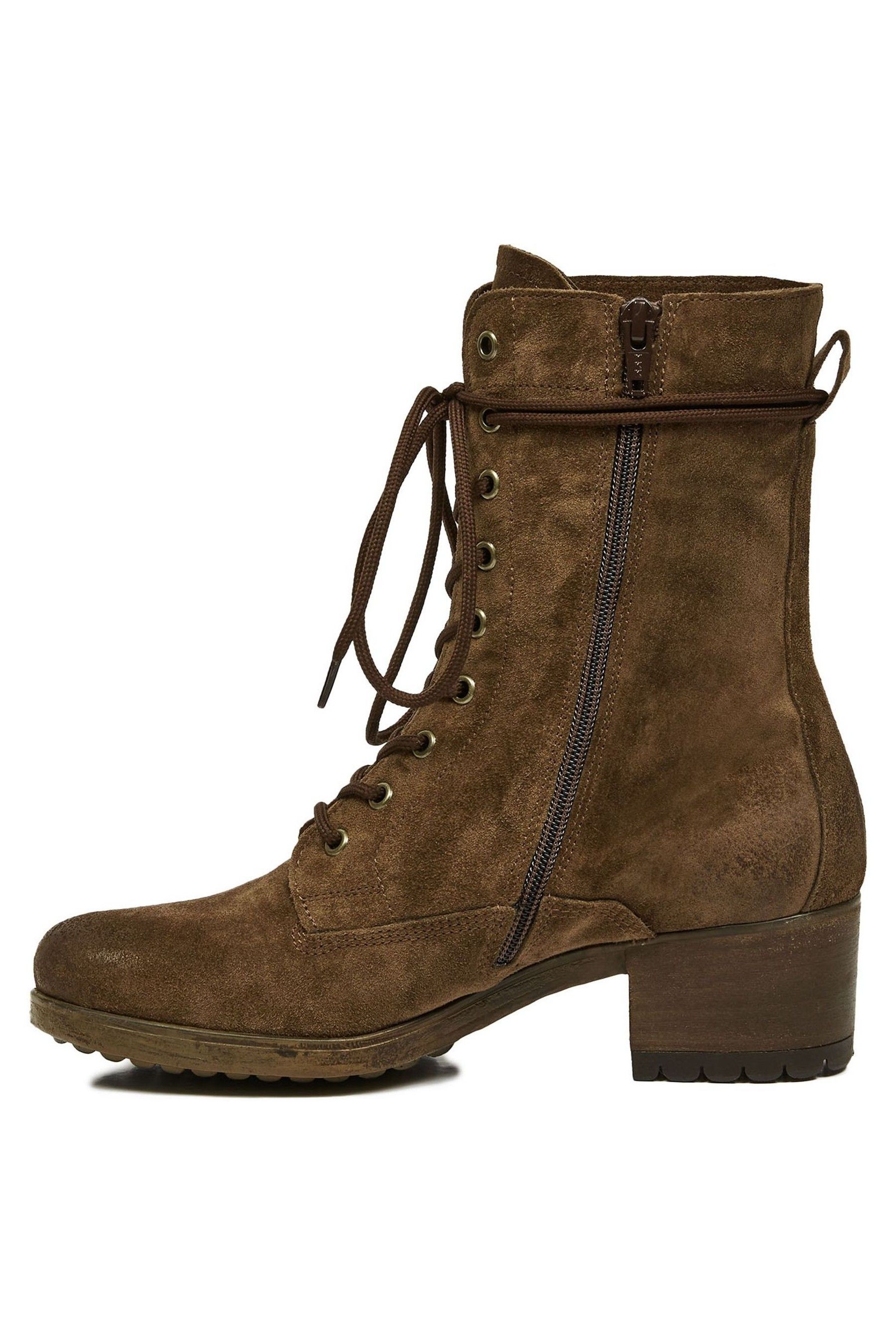 Arizona womens jones combat 2025 block heel zip boots