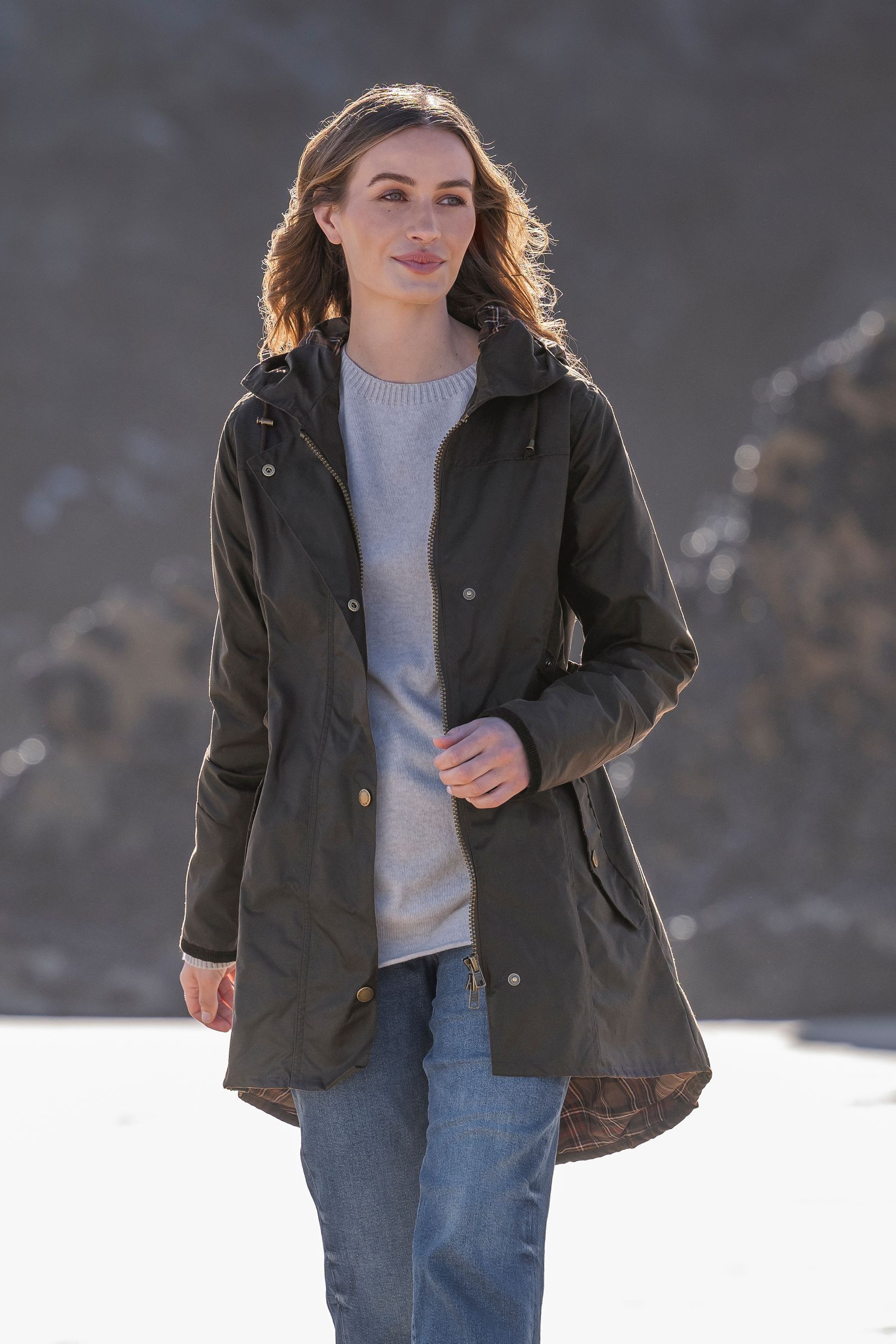Long wax on sale riding coats