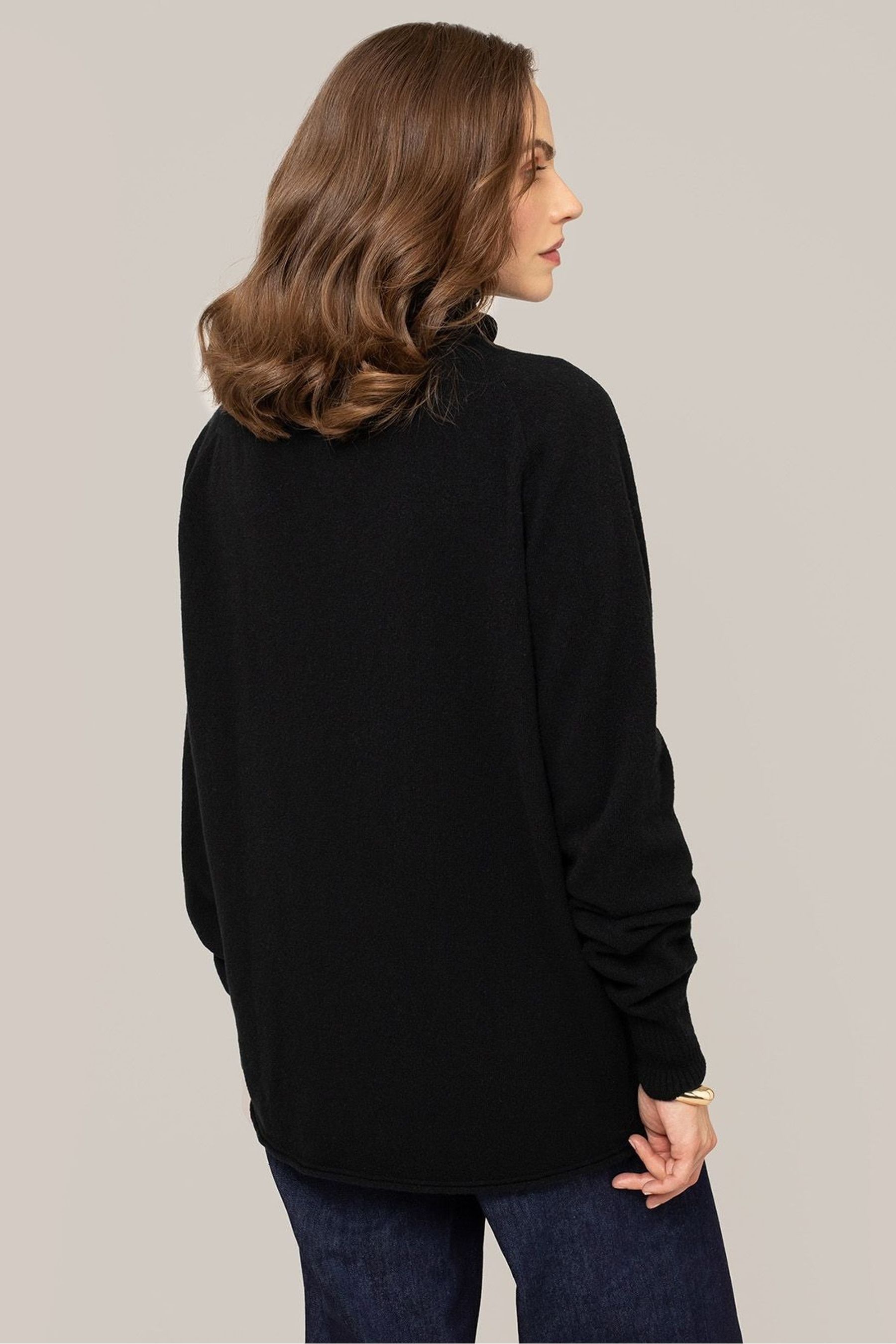 Buy Celtic Co. Womens Black Geelong Slouch Roll Neck Jumper from the Next UK online shop