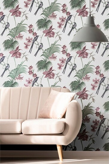 Buy Julien Macdonald Utopia Grey Wallpaper from the Next UK online shop