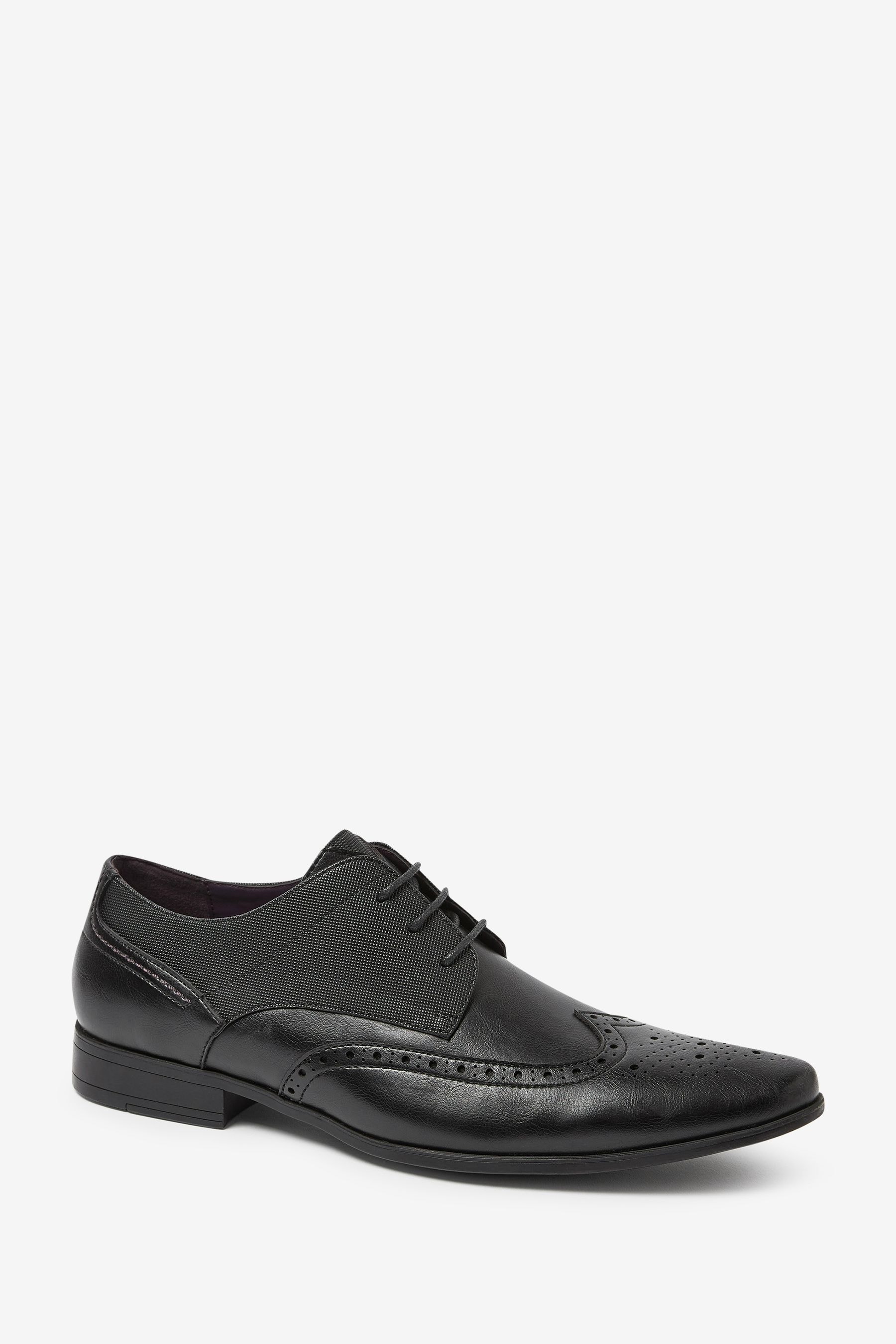 Next mens black hotsell brogues