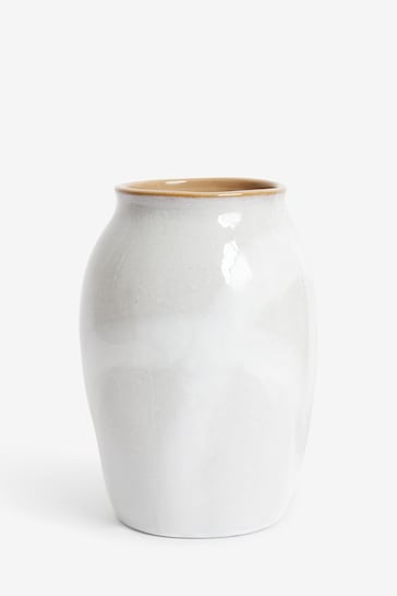 Grey Reactive Glaze Vase