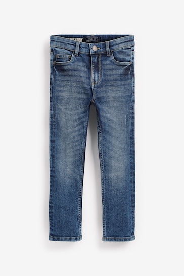 Blue Acid Wash Super Skinny Fit Cotton Rich Stretch Jeans (3-17yrs)