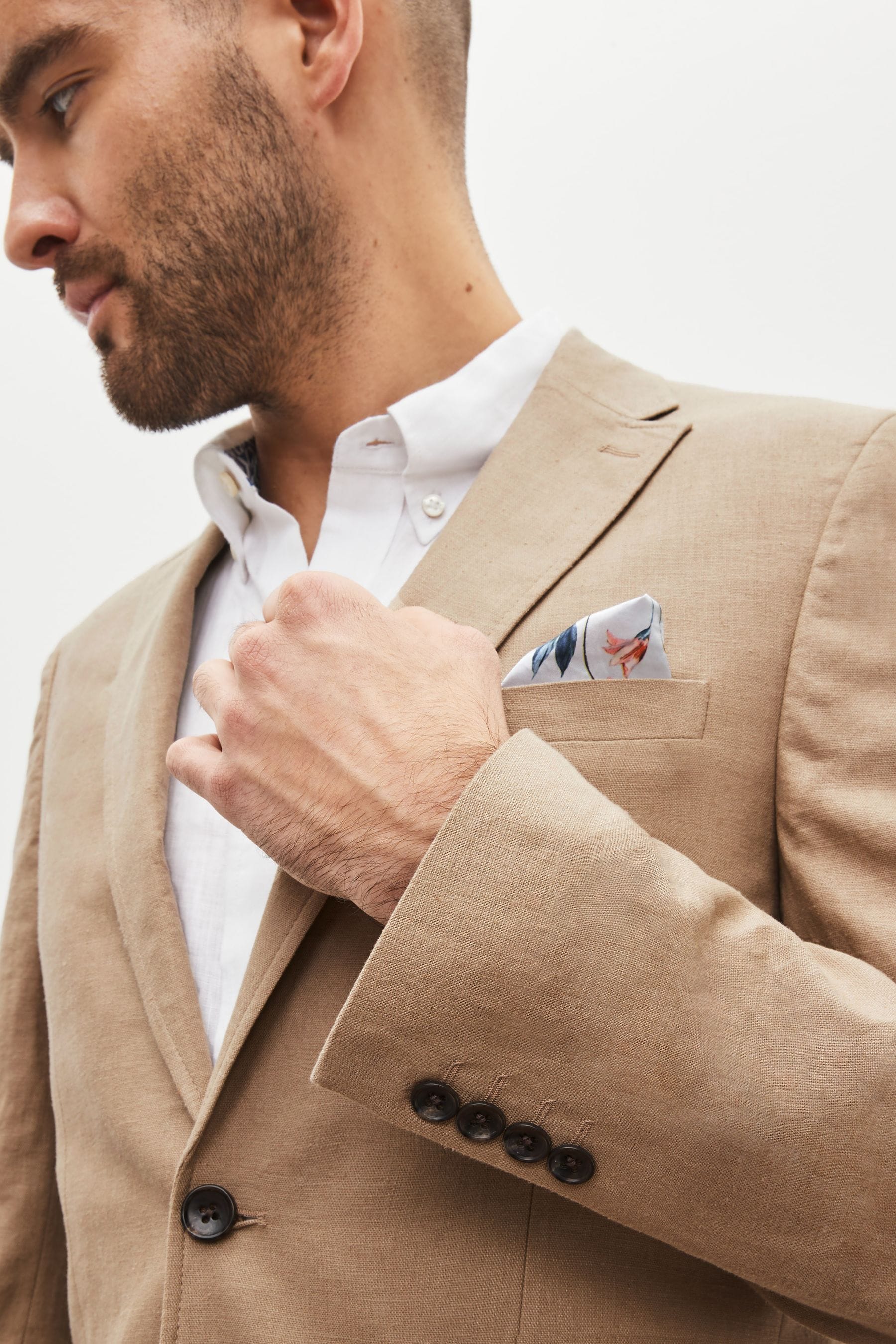 Slim linen new arrivals blazer