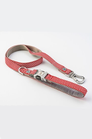 Red Hugo & Hudson Red Star Dog Lead