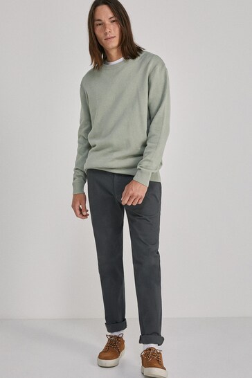 Springfield Pantaloni Chino Texture Uomo. Modello Formal, Tessuto Morbido E Facile Da Abbinare. Eleganza Quotidiana Per L'uomo Moderno.