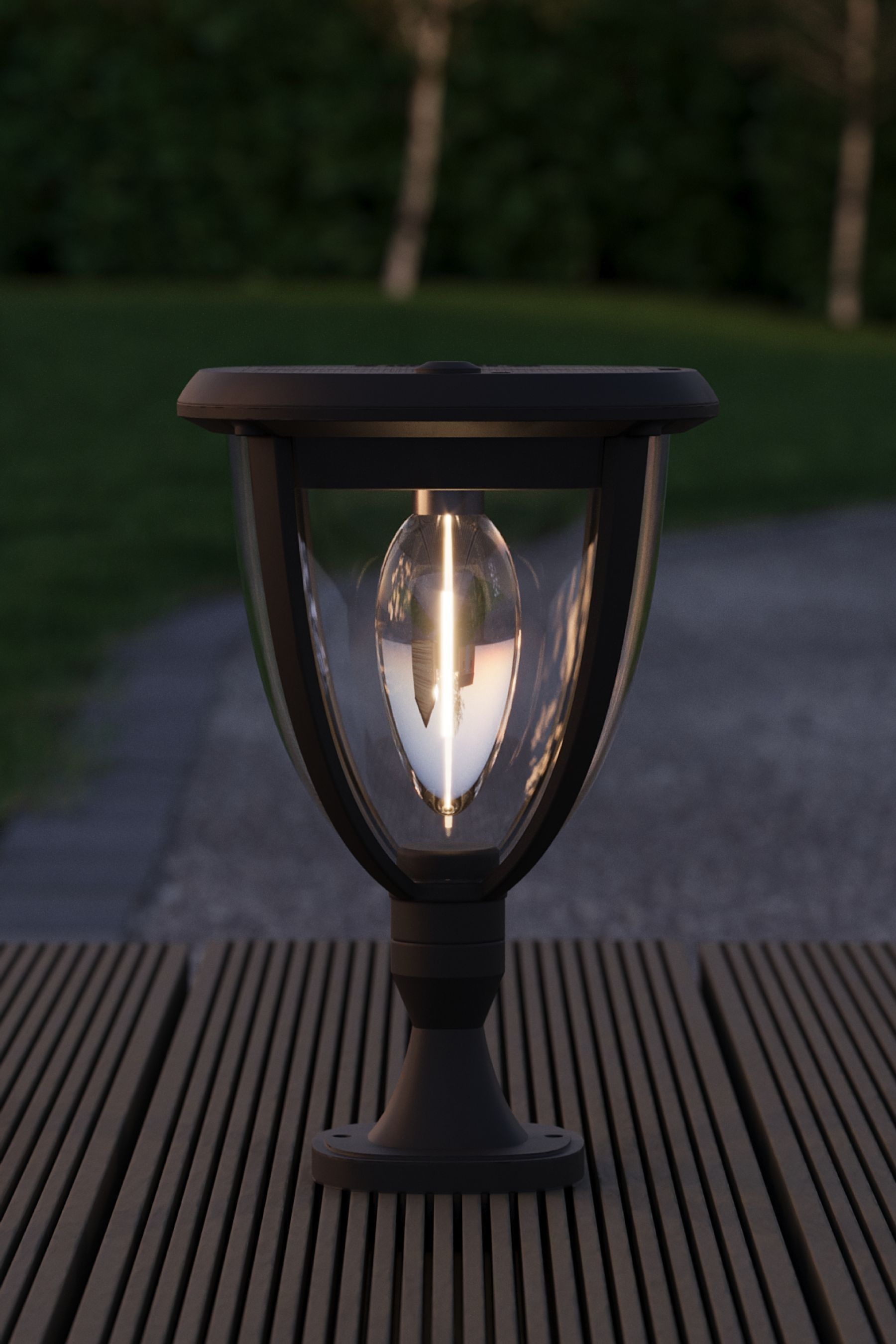 Solar shop centre lights