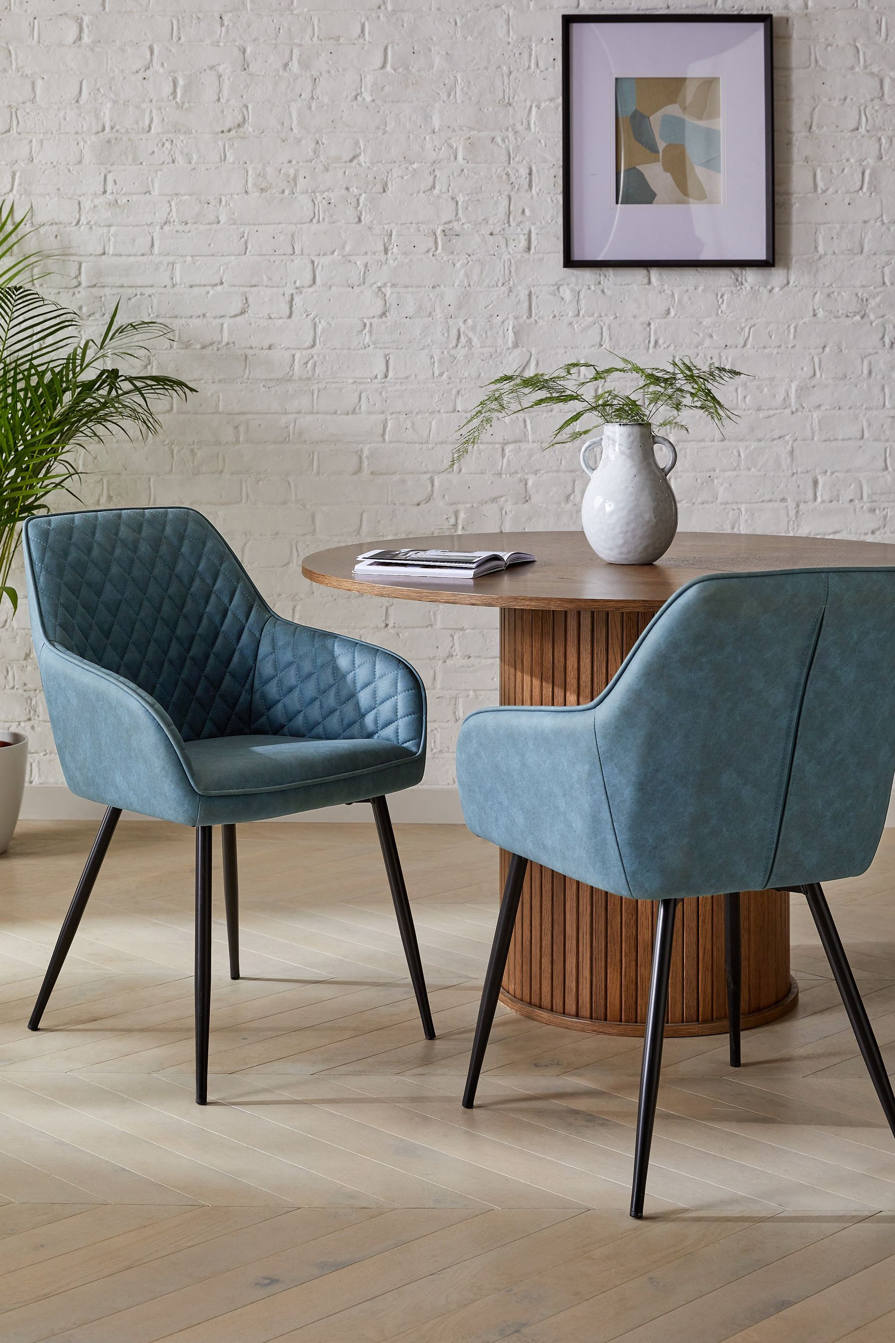 Navy blue wood discount dining chairs
