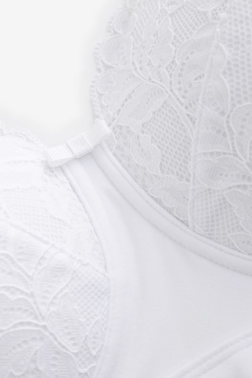 Buy Black/White Post Surgery Non Wired Lace Bras 2 Pack from the Next UK  online shop