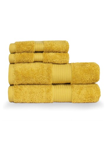Riva Paoletti 4 Piece Yellow Cleopatra Towel Bale