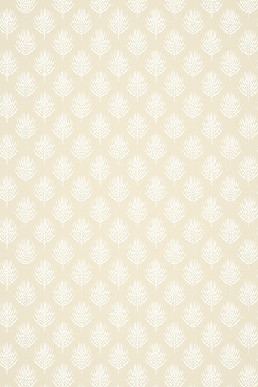 Scion Natural Ballari Leaves Wallpaper Sample Wallpaper