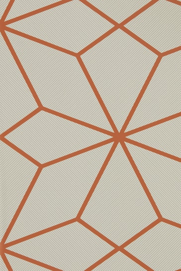 Harlequin Orange Axal Wallpaper Sample Wallpaper