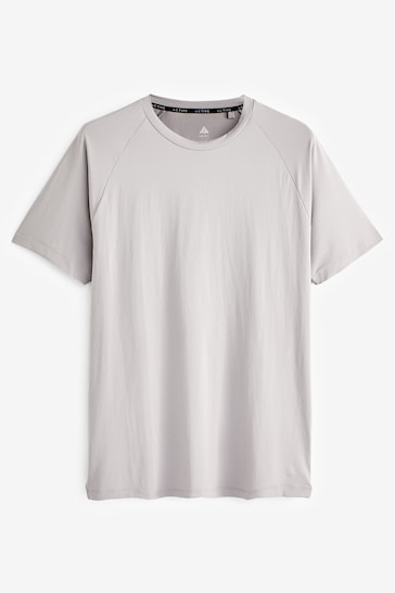 Grey Active Gym and Training Textured T-Shirt