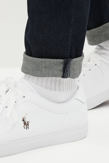 Polo Ralph Lauren White Longwood Leather Trainer
