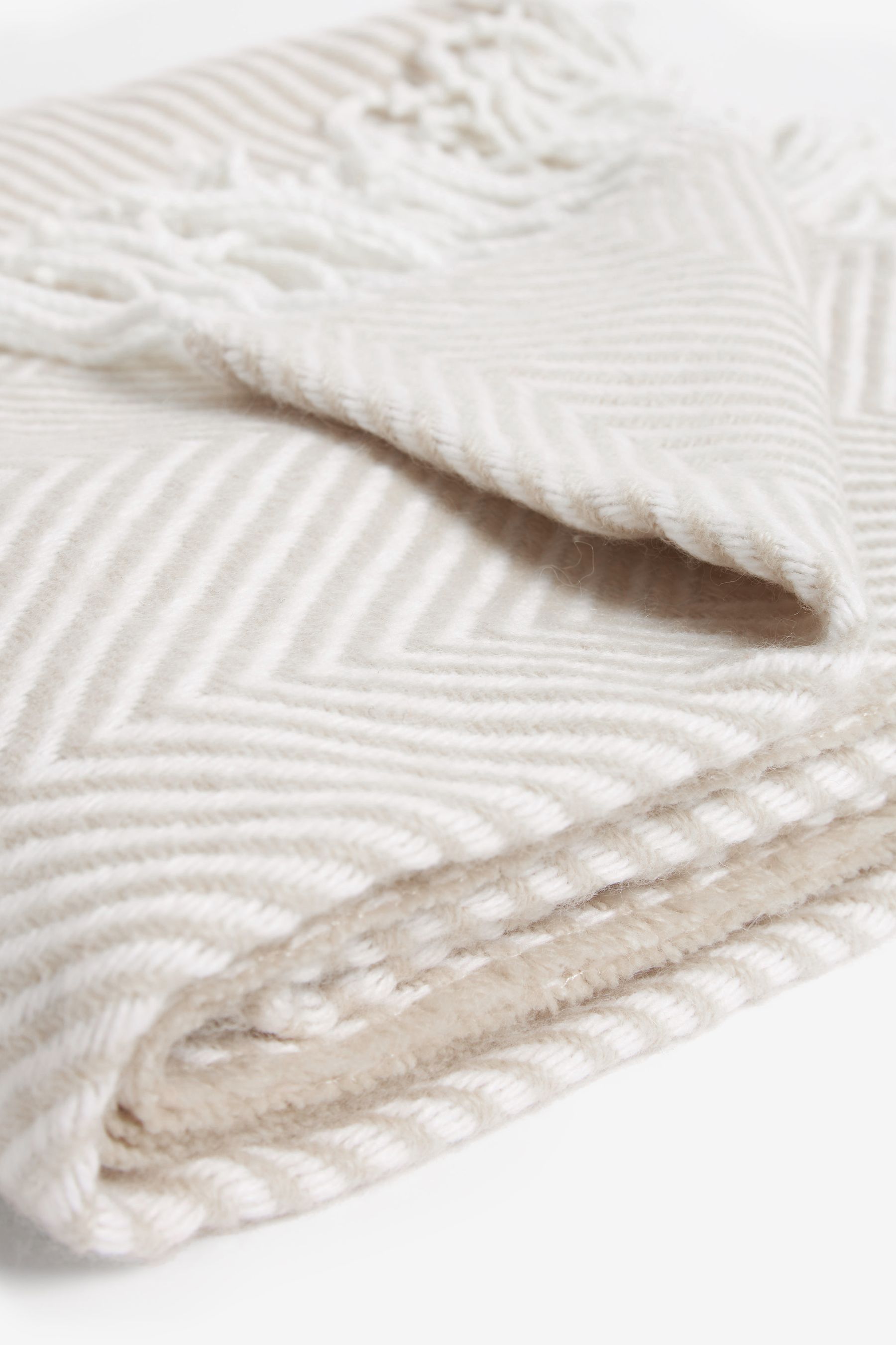 Natural herringbone throw online