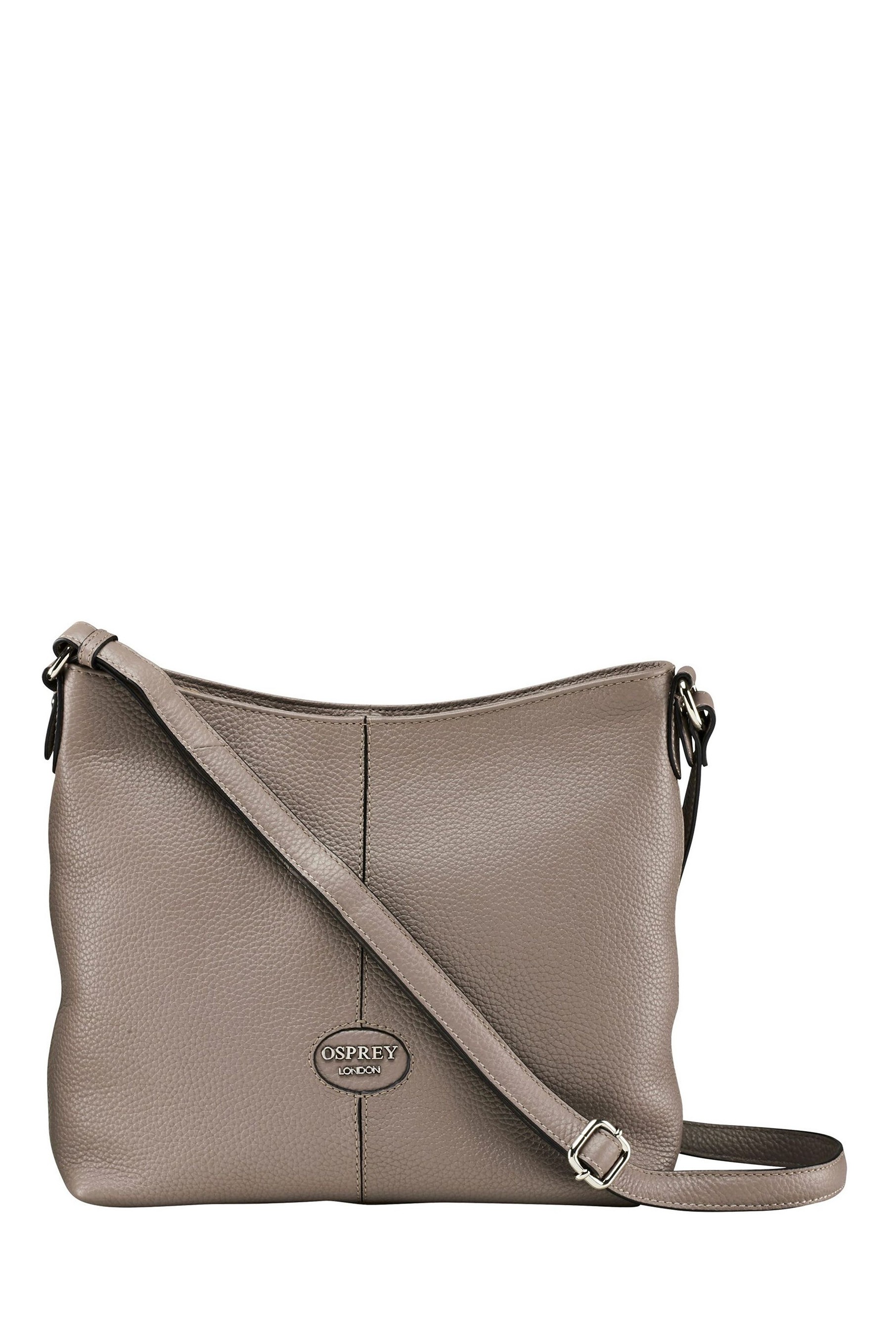 Buy OSPREY LONDON Grainy Hide Leather Rita CrossBody Bag from the Next