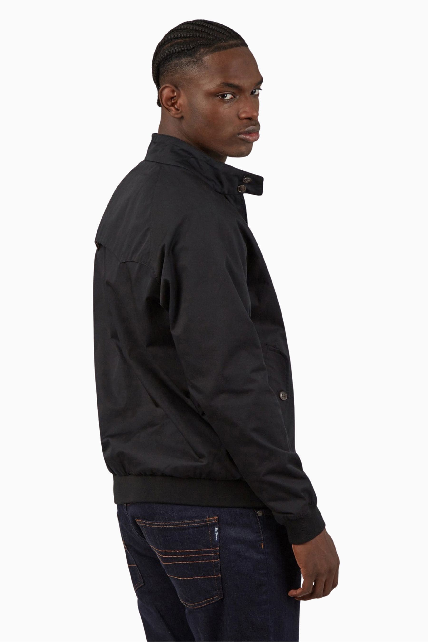 Ben sherman discount black harrington jacket