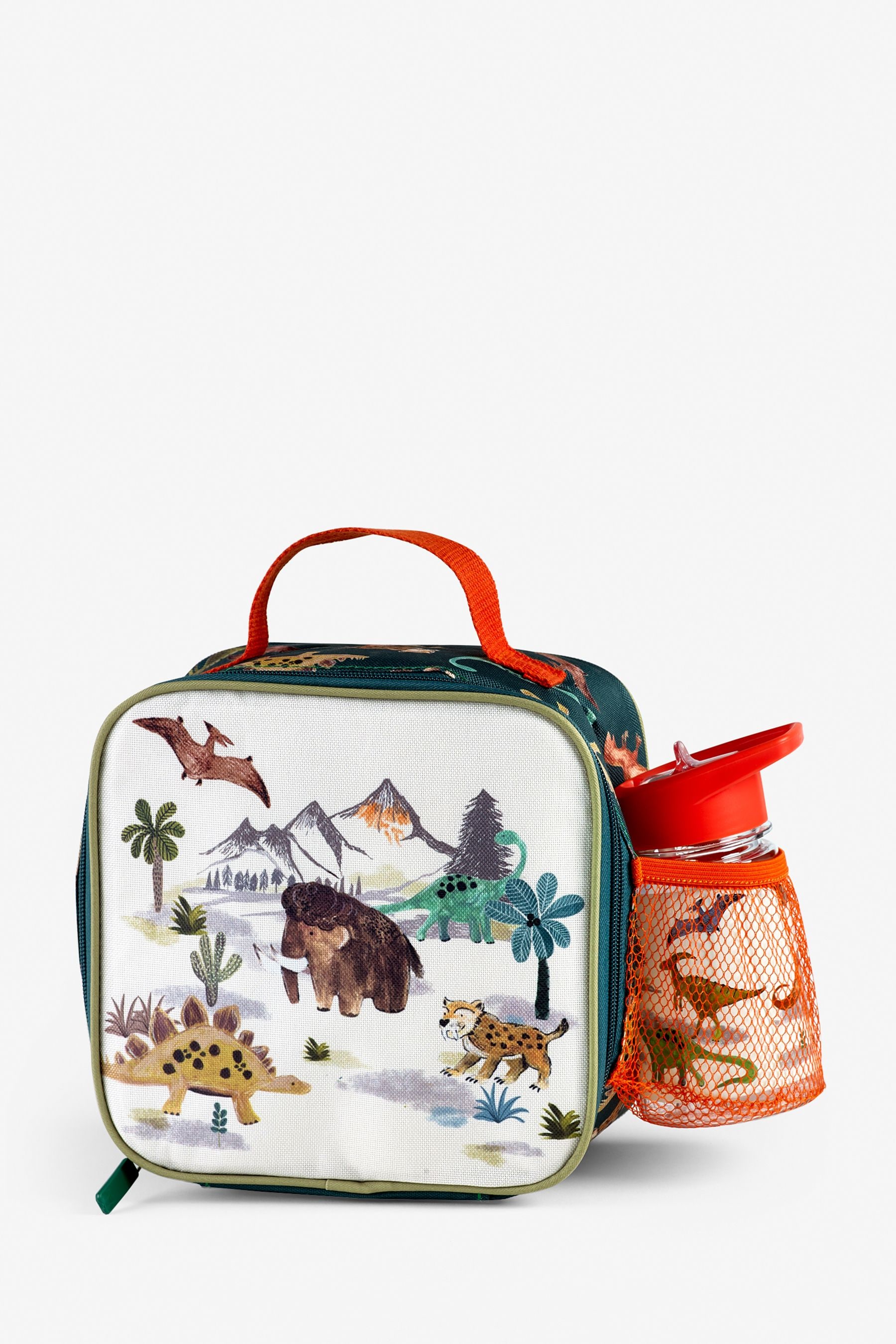 Green Dinosaur Lunch Bag and Water Bottle