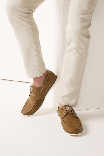 Tan Brown Boat Shoes